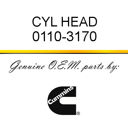 CYL HEAD 0110-3170