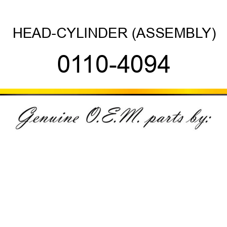 HEAD-CYLINDER (ASSEMBLY) 0110-4094