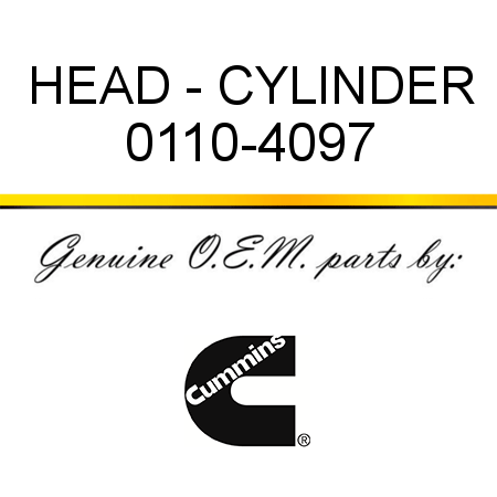 HEAD - CYLINDER 0110-4097