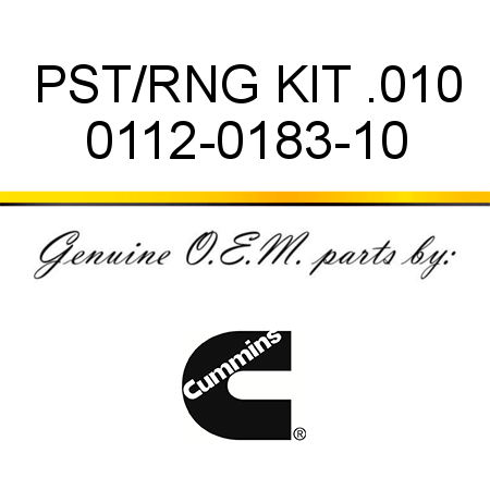 PST/RNG KIT .010 0112-0183-10