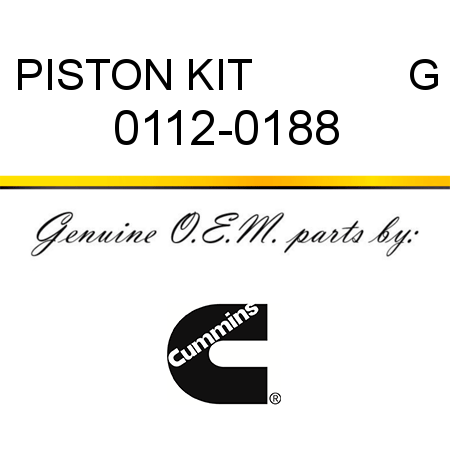 PISTON KIT             G 0112-0188