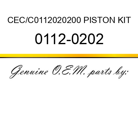 CEC/C0112020200 PISTON KIT 0112-0202