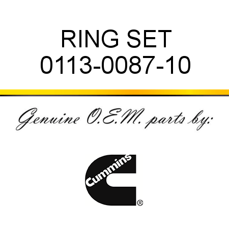 RING SET 0113-0087-10