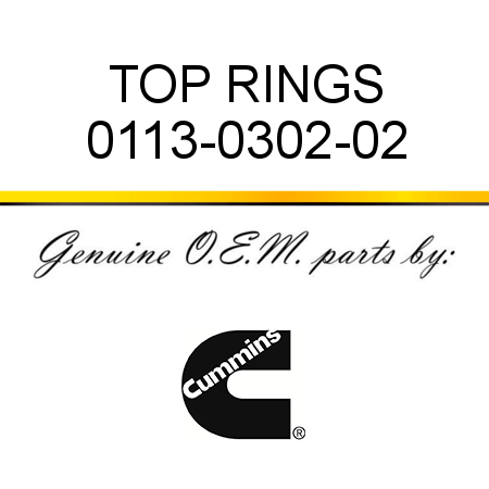 TOP RINGS 0113-0302-02