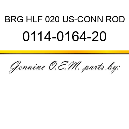 BRG HLF 020 US-CONN ROD 0114-0164-20