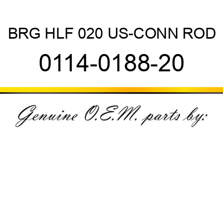 BRG HLF 020 US-CONN ROD 0114-0188-20