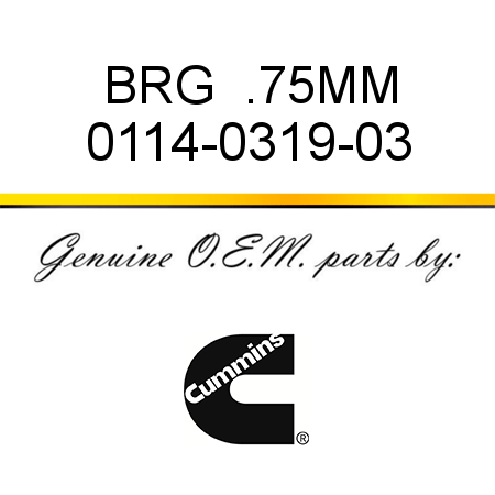 BRG  .75MM 0114-0319-03