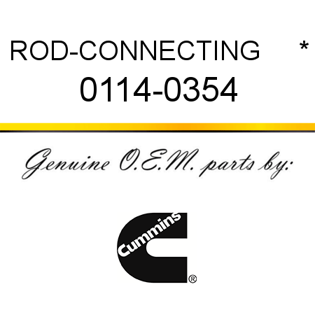 ROD-CONNECTING     * 0114-0354