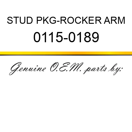 STUD PKG-ROCKER ARM 0115-0189