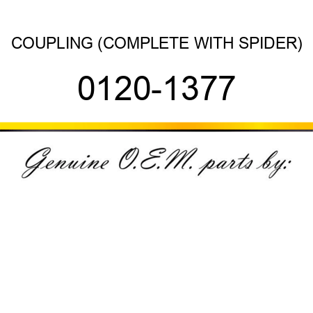 COUPLING (COMPLETE WITH SPIDER) 0120-1377