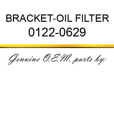 BRACKET-OIL FILTER 0122-0629