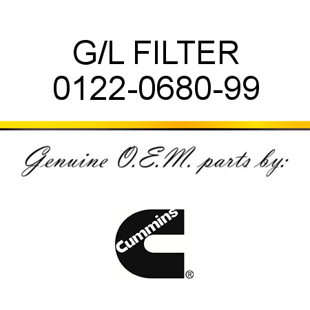 G/L FILTER 0122-0680-99