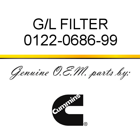 G/L FILTER 0122-0686-99