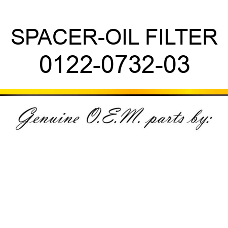 SPACER-OIL FILTER 0122-0732-03