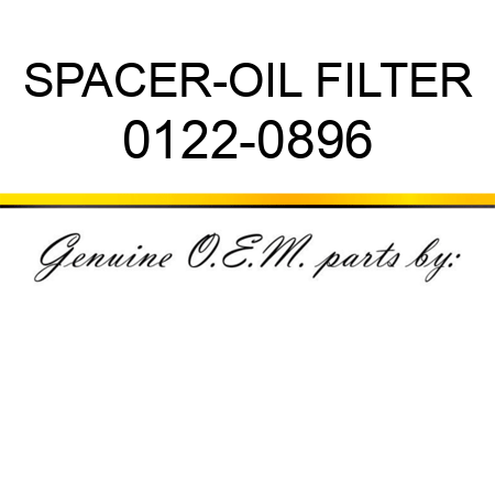 SPACER-OIL FILTER 0122-0896