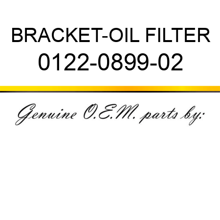 BRACKET-OIL FILTER 0122-0899-02