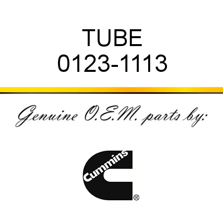 TUBE 0123-1113