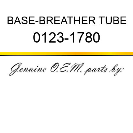 BASE-BREATHER TUBE 0123-1780