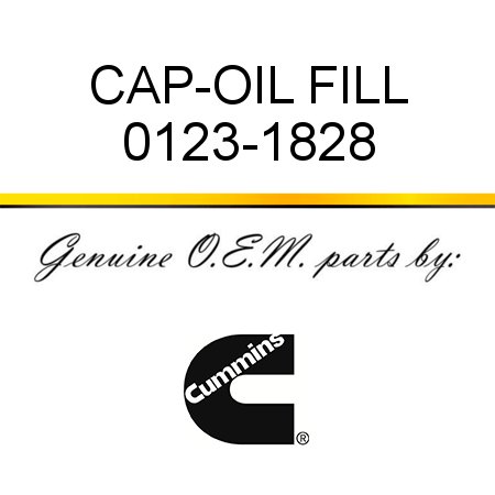 CAP-OIL FILL 0123-1828