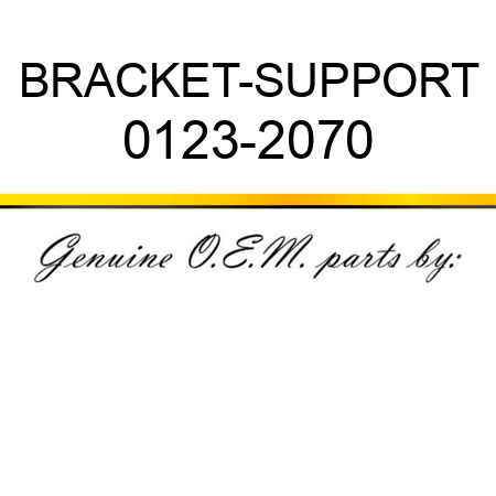 BRACKET-SUPPORT 0123-2070