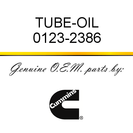 TUBE-OIL 0123-2386