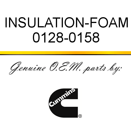 INSULATION-FOAM 0128-0158