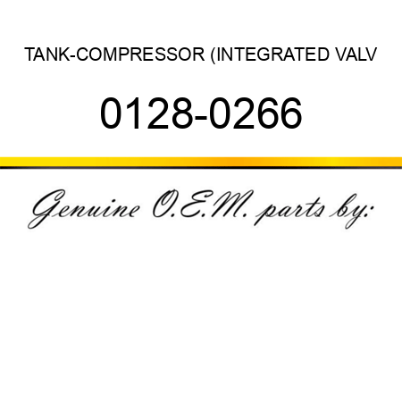TANK-COMPRESSOR (INTEGRATED VALV 0128-0266