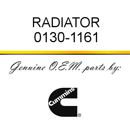 RADIATOR 0130-1161