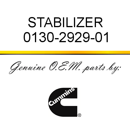 STABILIZER 0130-2929-01