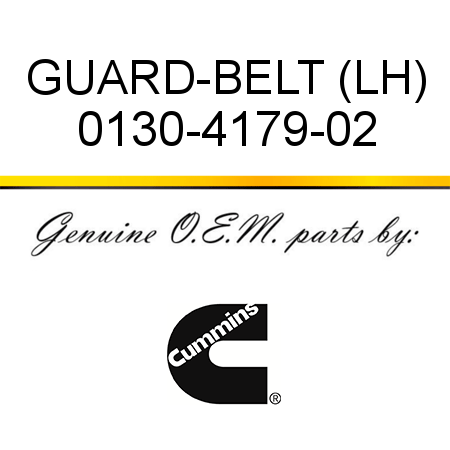 GUARD-BELT (LH) 0130-4179-02
