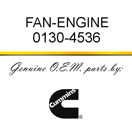 FAN-ENGINE 0130-4536