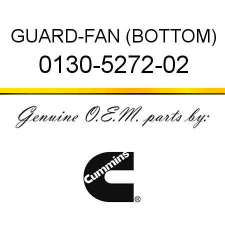 GUARD-FAN (BOTTOM) 0130-5272-02