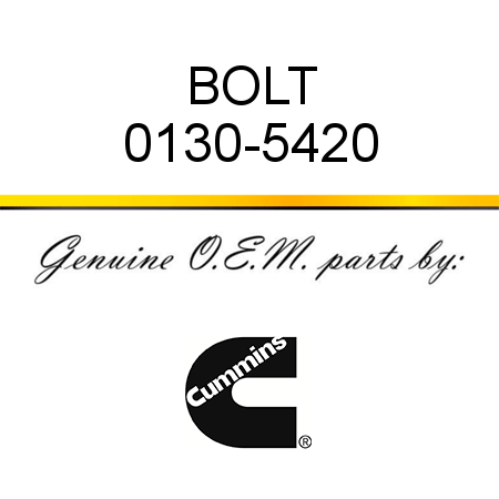 BOLT 0130-5420