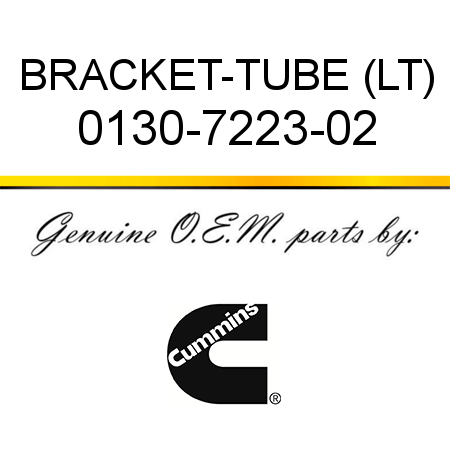 BRACKET-TUBE (LT) 0130-7223-02