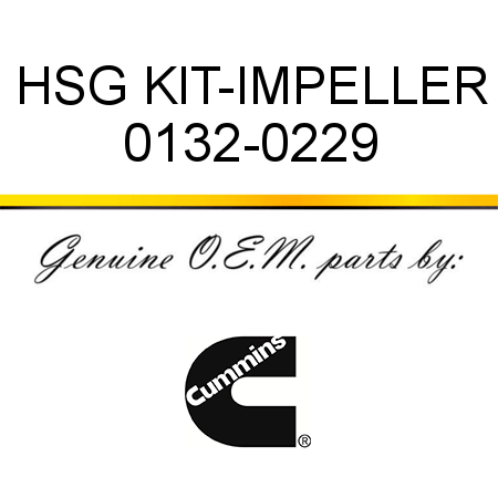 HSG KIT-IMPELLER 0132-0229
