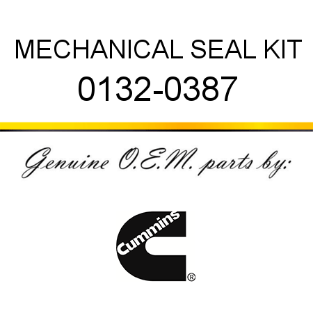 MECHANICAL SEAL KIT 0132-0387