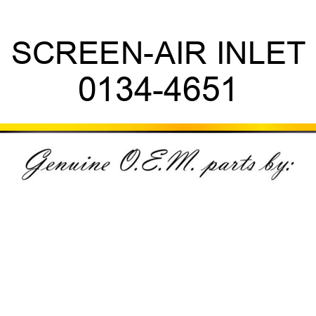 SCREEN-AIR INLET 0134-4651