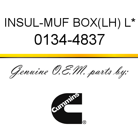INSUL-MUF BOX(LH) L* 0134-4837