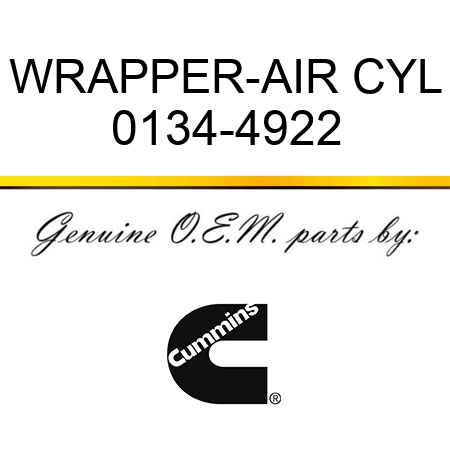 WRAPPER-AIR CYL 0134-4922