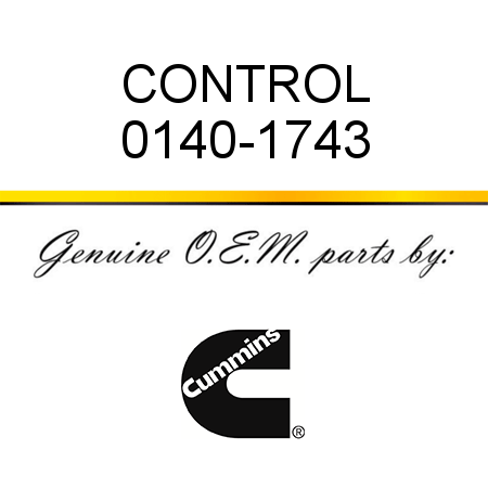 CONTROL 0140-1743