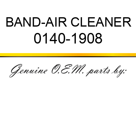 BAND-AIR CLEANER 0140-1908