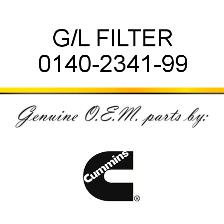 G/L FILTER 0140-2341-99
