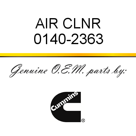 AIR CLNR 0140-2363