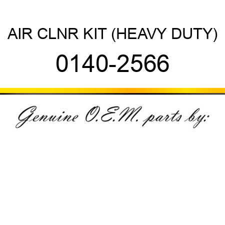 AIR CLNR KIT (HEAVY DUTY) 0140-2566