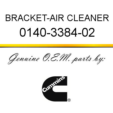 BRACKET-AIR CLEANER 0140-3384-02