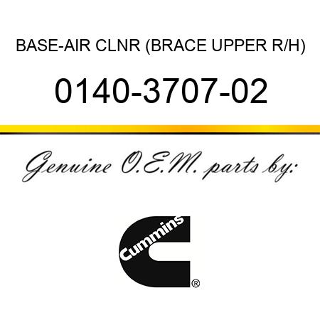 BASE-AIR CLNR (BRACE UPPER R/H) 0140-3707-02