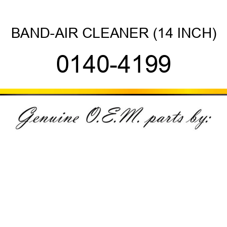 BAND-AIR CLEANER (14 INCH) 0140-4199