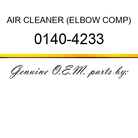 AIR CLEANER (ELBOW COMP) 0140-4233