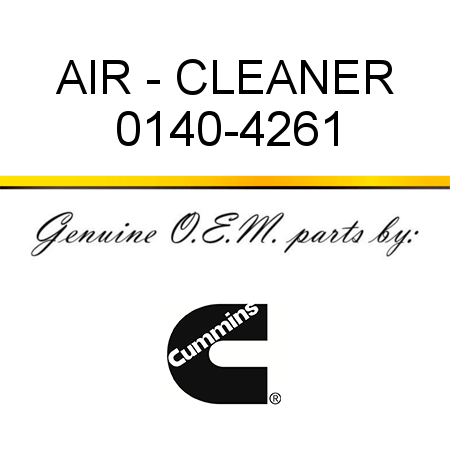 AIR - CLEANER 0140-4261