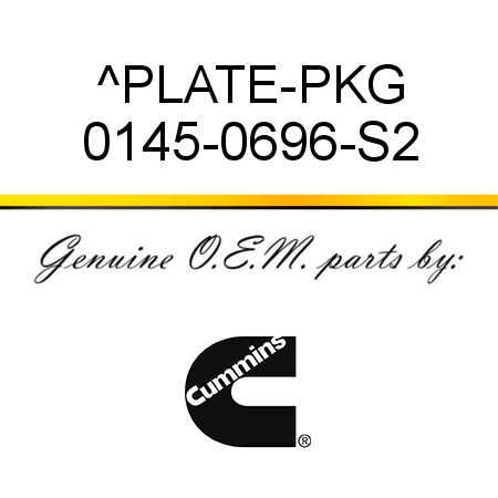 ^PLATE-PKG 0145-0696-S2